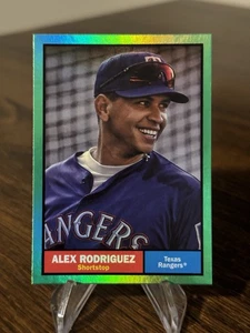2024 Topps Archives /99 Alex Rodriguez Green Border Foil Texas Rangers - Picture 1 of 2