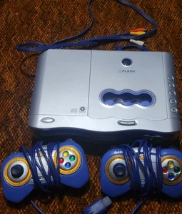 VTech V.Flash Home Edutainment System Console 2 Controllers Untested - Picture 1 of 8