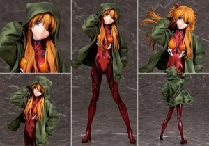 Felpa con cappuccio EVANGELION:3.0+1.0 THRICE UPON A TIME Asuka Shikinami Langley Ver. Figurina - Foto 1 di 8