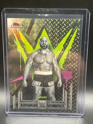 2025 Topps Finest WWe Rusev  Superfractor 1/1 - Image 1 of 3