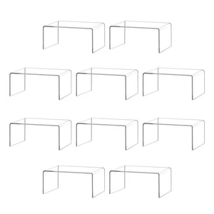 Clear Acrylic Riser lot of 10 for Jewels, Cupcakes, Tea Sets, Clear Cupcake S... - Picture 1 of 6