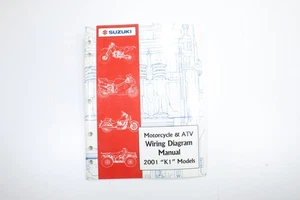 2001 Suzuki K1 Models Motorcycle ATV Wiring Diagrams Manual Book - Picture 1 of 4