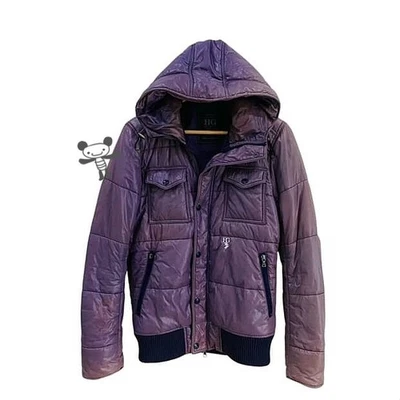 Hysteric Glamour Puffer Distressed Nylon Purple Jacket Size M #A - Image 1 of 4
