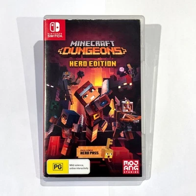 Minecraft Dungeons - Hero Edition - Nintendo Switch Game - Like New - Complete - Image 1 of 4