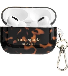 Kate Spade Tortoise Shell AirPods Pro Case w/Keychain Heavy Duty Protection NEW - Picture 1 of 7