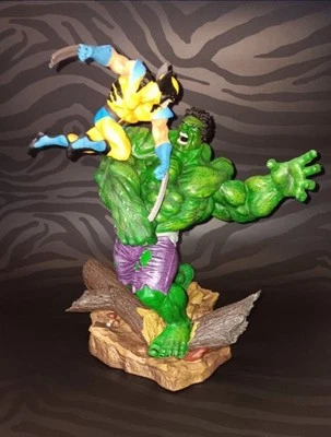 Wolverine Vs Hulk Statue Figure 14"inch Tall  - Image 1 of 4
