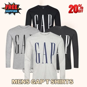 GAP Herren Langarm T-Shirt Baumwolle Rundhals Freizeit Weich Tee Oberteil - Bild 1 von 14