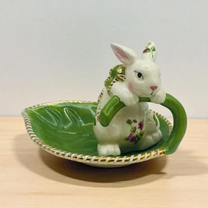 Royal Albert Old Country Roses Bunny Leaf Candy Dish Seasons Of Colour 2003 - Picture 1 of 18