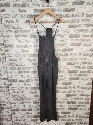 Anthropologie Pilcro Gauzy Overalls Size 26 Black Washed Out Jumpsuit Boho - Image 1 of 4