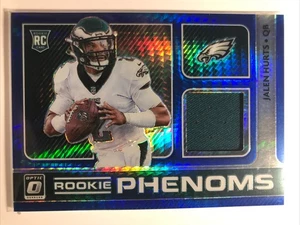 Jalen Hurts 2020 Donruss Optic ROOKIE RC BLUE PATCH HORIZONTAL PRIZM EAGLES - Picture 1 of 2