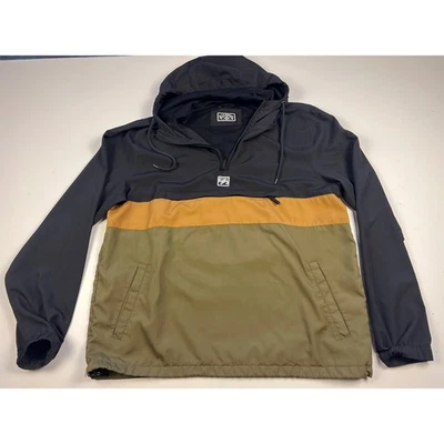 Chaqueta ligera con capucha Billabong para hombre negra dorada verde oliva talla M Foto 1 de 4
