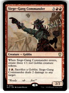 Siege-Gang Commander Commander: Bloomburrow Regular MTG - Picture 1 of 2