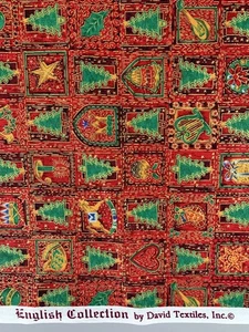 Tela navideña de algodón textiles David colección inglesa por yarda - Imagen 1 de 8