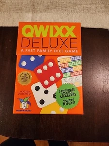 Qwixx DELUXE Board Game Fast Family Dice Game Gamewright - Complete Ages 8+ - Picture 1 of 8