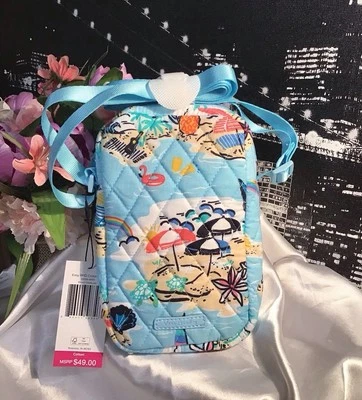 Bolso Bandolera Vera Bradley RFID Acolchado Algodón BEACH TREASURES NUEVO CON ETIQUETAS RV$49 Foto 1 de 4