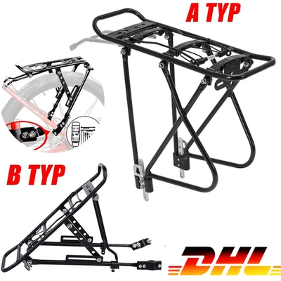 MARKENLOS Fahrrad Gepäckträger Heckträger Träger verstellbar 26/27/28" Zoll e-Bike MTB Alu