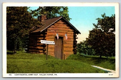 Valley Forge   Pennsylvania   Continental Army Hut  Revolutionary War   Postcard - Image 1 of 2
