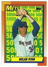NOLAN RYAN~NEW YORK METS YEARS (1965-1971) 1990 TOPPS COMMEMORATIVE MINT CARD #2