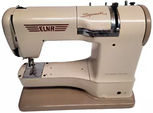 ELNA Supermatic Portable Sewing Machine Type 722510 Vintage Untested - Foto 1 di 11