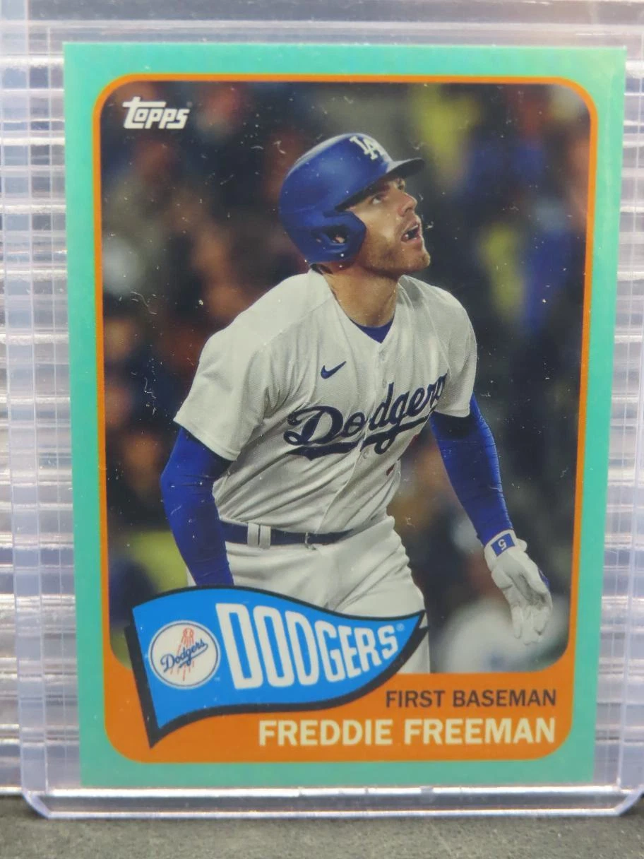 2023 Topps Archives Freddie Freeman Aqua Parallel #51/75 Dodgers