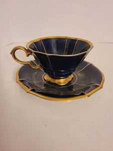 Linder Kueps Bavaria ECht Cobalt Cup & Saucer 157  11 - Picture 1 of 7