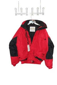 Vintage Columbia Winter Game 3 In 1 Ski Jacket M Medium Mens Red Black - Picture 1 of 5