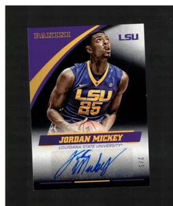 LSU TIGERS 2015 PANINI JORDAN MICKEY ROOKIE AUTOGRAPH AUTO BLACK 2/5 SUPER SP - Picture 1 of 2