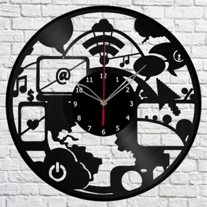 Vinyl Uhr IT Wanduhr Unikat Kunst Vinyl Schallplatte Wanduhr 1699 - Bild 1 von 12