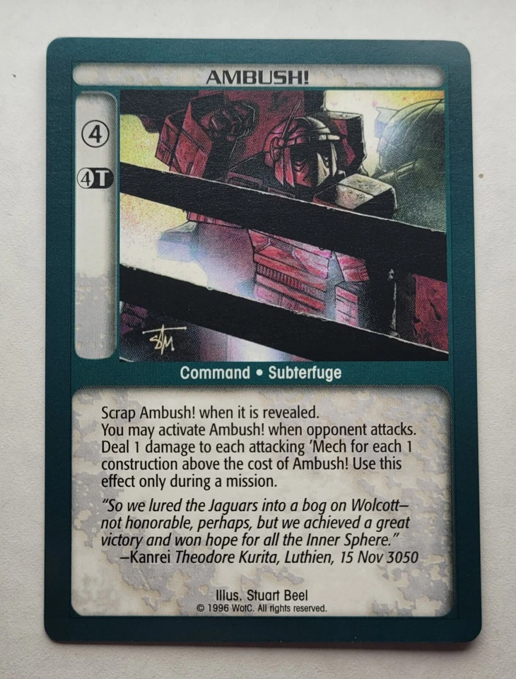 BattleTech CCG: AMBUSH! | Common | SAVE UP TO 25% | Unltd. - Image 1 of 1
