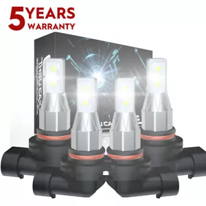4x white For Honda Civic 2006-2011 Front LED Headlight High Low Beam Bulbs Combo - Imagen 1 de 13