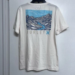 Hurley Boys Short Sleeve Smooth Jersey Knit Tagless Graphic Print Tee Size 14/16 - Picture 1 of 7