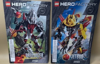 Lot Of 2 Lego Hero Factory Instruction Manuals Jetbug & Drilldozer - Image 1 of 2