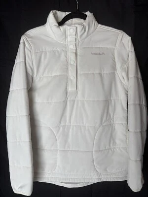 Jaqueta Pulôver Avalanche Marfim Acolchoada Tamanho Médio 1/2 Snap Caminhadas ao Ar Livre - Imagem 1 de 4