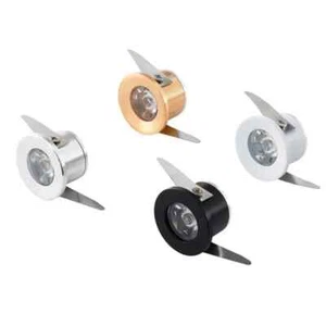 FARETTO LED 1W 3W INCASSO SEGNAPASSO PUNTO LUCE FREDDA CALDA GRIGIO BIANCO FARO - Foto 1 di 18