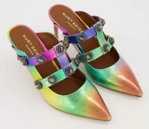 KURT GEIGER Patent Leather Octavia 75 Stiletto Heels Multi Colour UK Size 4/37 - Picture 1 of 3