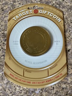  MONEDA DE ORO OBJETIVO ESPECIAL "BULLSEYE DOG" 2015 TARJETA DE REGALO   Foto 1 de 2