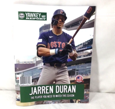 July 2024 Yawkey Way Report Red Sox Program Magazine Jarren Duran Cover FREESP - Image 1 of 4