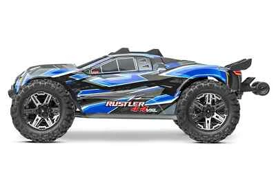 Traxxas Rustler 4x4 VXL RTR Truck 1:10 Brushless RC Modellauto 4WD TQi Blau - Bild 1 von 4
