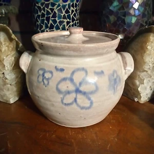 Nice Joe Owen Glazed Terracotta NC Pottery Jar With Lid 7" x 8.5"  Pot Boyd's  - Picture 1 of 17