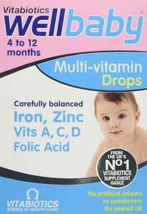 Vitabiotics Wellbaby Multi-Vitamin Drops - 30 ml Baby Multivitamins. - Picture 1 of 1