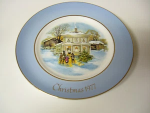 DE COLECCIÓN-PLATO COLECCIONABLE-NAVIDAD '77-AVON-QUINTA EDICIÓN-CARROLLERS IN THE SNOW - Imagen 1 de 2