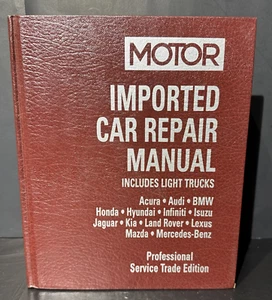 MOTOR IMPORTED CAR REPAIR MANUAL, 1993-1996, VOLUME 1, 18th EDITION, HARDCOVER - Picture 1 of 9