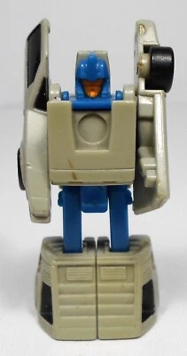 TRANSFORMERS VTG 1989 G1 MICROMASTERS RACE CAR PATROL SWINDLER ROBOT FIGURE B - Image 1 of 4