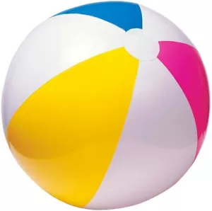 Intex 20" Glossy Panel Inflatable Beach Ball Large Summer Holiday Party Swimming - Picture 1 of 5