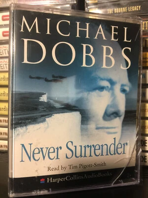 Michael Dobbs - Never Surrender Audiobook on 4 Cassettes 2004 Winston Churchill - Image 1 of 2