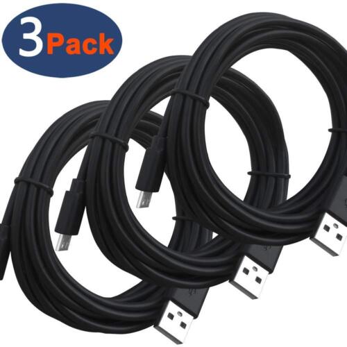 PS4 Controller Charging Cable Cord, 3 Pcs 10ft Micro USB Data Sync Charger Cord