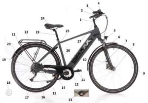 Juego de bielas derecha izquierda SFM / Sachs ZX449 SAXXX X-Road 50 - Imagen 1 de 1