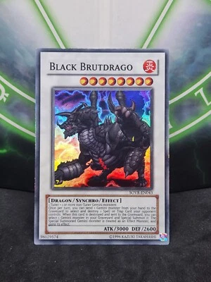 Yugioh Black Brutdrago SOVR-EN043 Super Rare Unlimited LP - Image 1 of 2