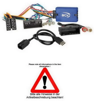 ACV 42sfo018 Can-Bus Auto Radio Adapter Lenkrad Adapter Kabel Stecker für Ford - Bild 1 von 4