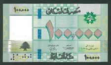 NOWY Liban 100000 Livres 3 stycznia 2023 UNC banknot Liban Libano